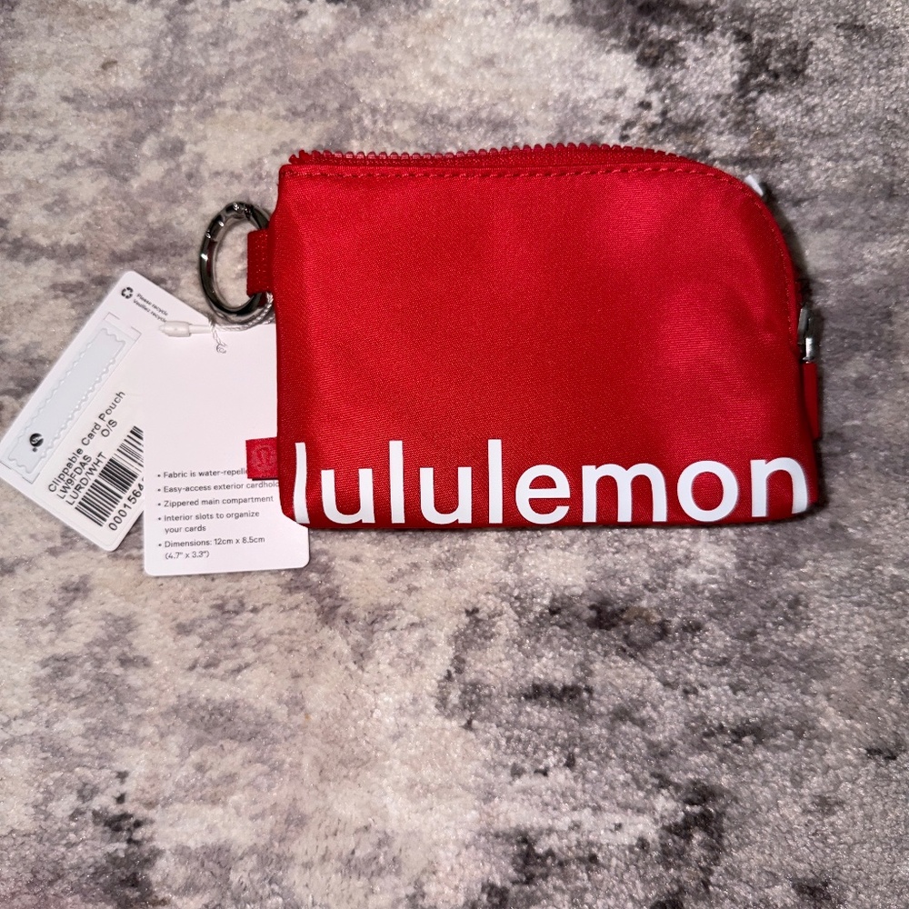 Lululemon key chain card pouch